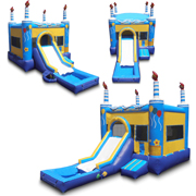 inflatable party water slide combo